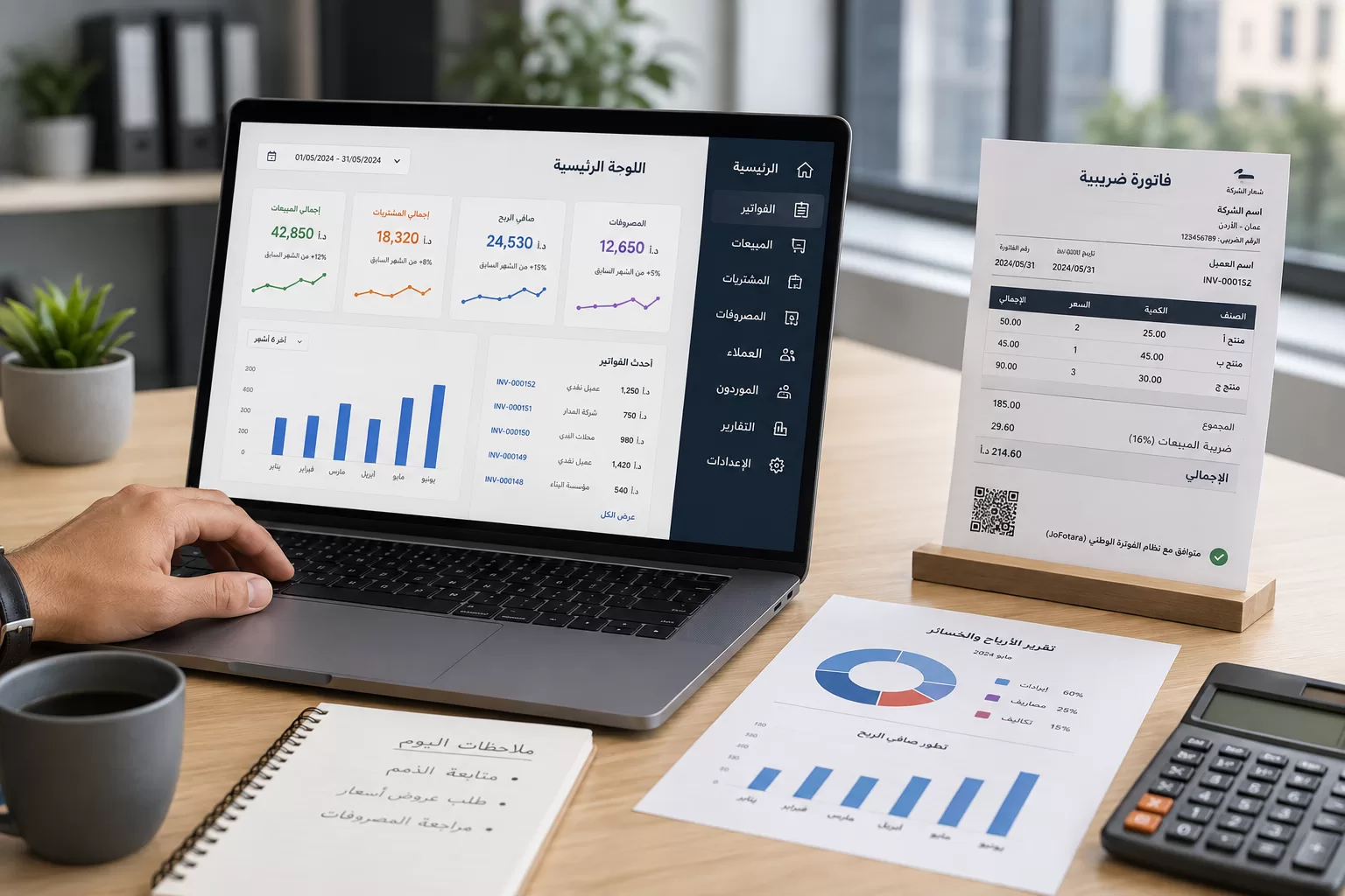 أفضل برنامج محاسبة للشركات الصغيرة والمتوسطة في الأردن